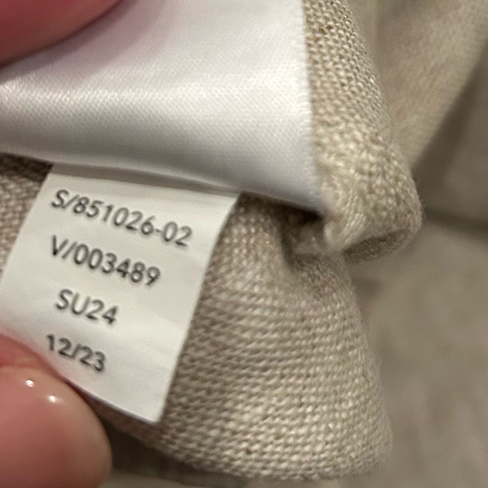 Athleta Tan Retreat Linen High Rise Jogger Pants size Medium Tall Style 851026 - Picture 8 of 12